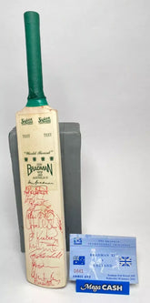 Bradman International Challenge Bowral 2003 Bradman XI v England Signed Mini Bat
